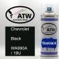 Preview: Chevrolet, Black, WA990A / 19U: 400ml Sprühdose, von ATW Autoteile West.